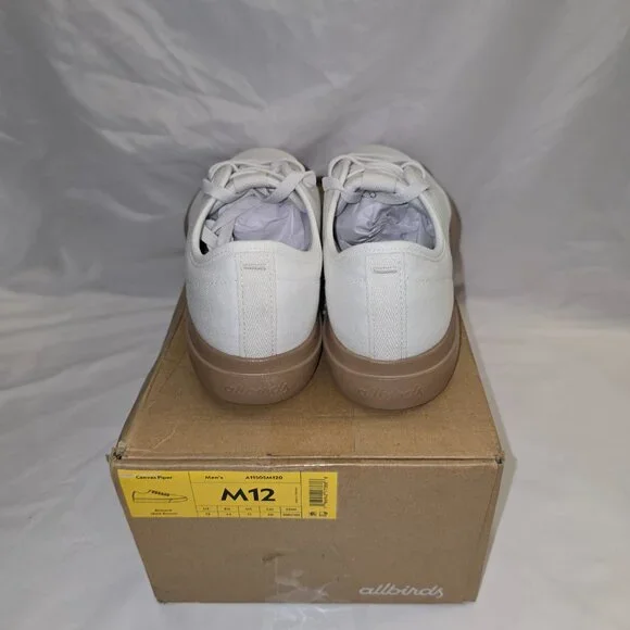 Allbirds Canvas Piper in Blizzard/Bark Brown, M 12, New in Box, Limited Edition - Picture 4 of 8